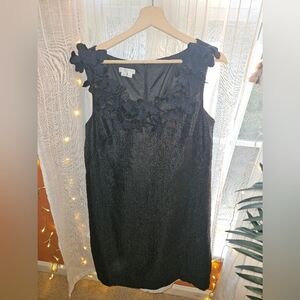 Black Embellished Midi Dress